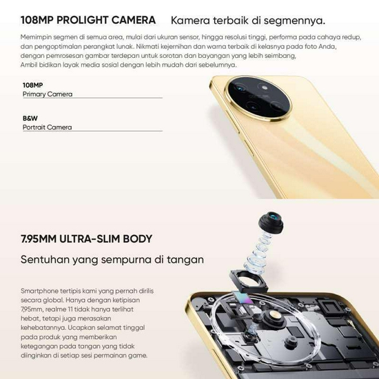 Realme 11 Ram 8GB + Extended 8GB Rom 256GB - Garansi Resmi-3