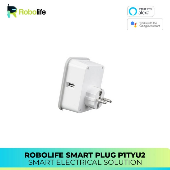 Robolife Smart Plug P1TYU2 + Monitor Listrik (1 Colokan)-2