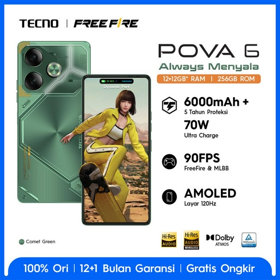 TECNO POVA 6 12/256GB RESMI