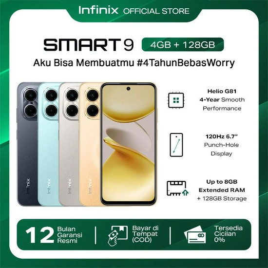 INFINIX SMART 9 4/128GB RESMI