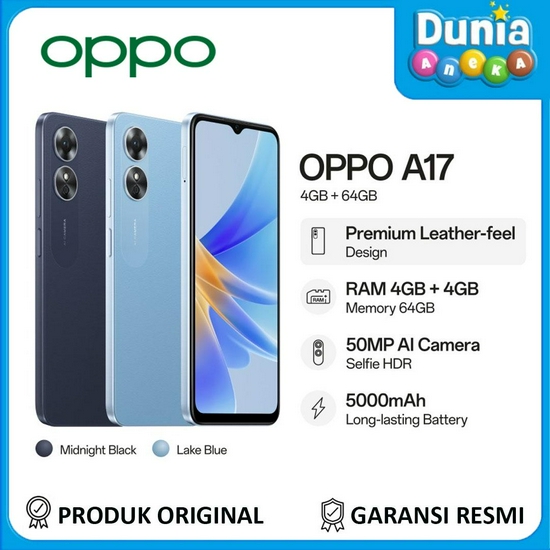 OPPO A17 SMARTPHONE 4/64 GB GARANSI RESMI-2