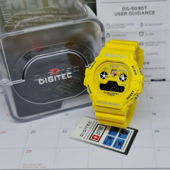 Digitec DG-5090T Jam Tangan Digital Original Rubber - Kuning-2